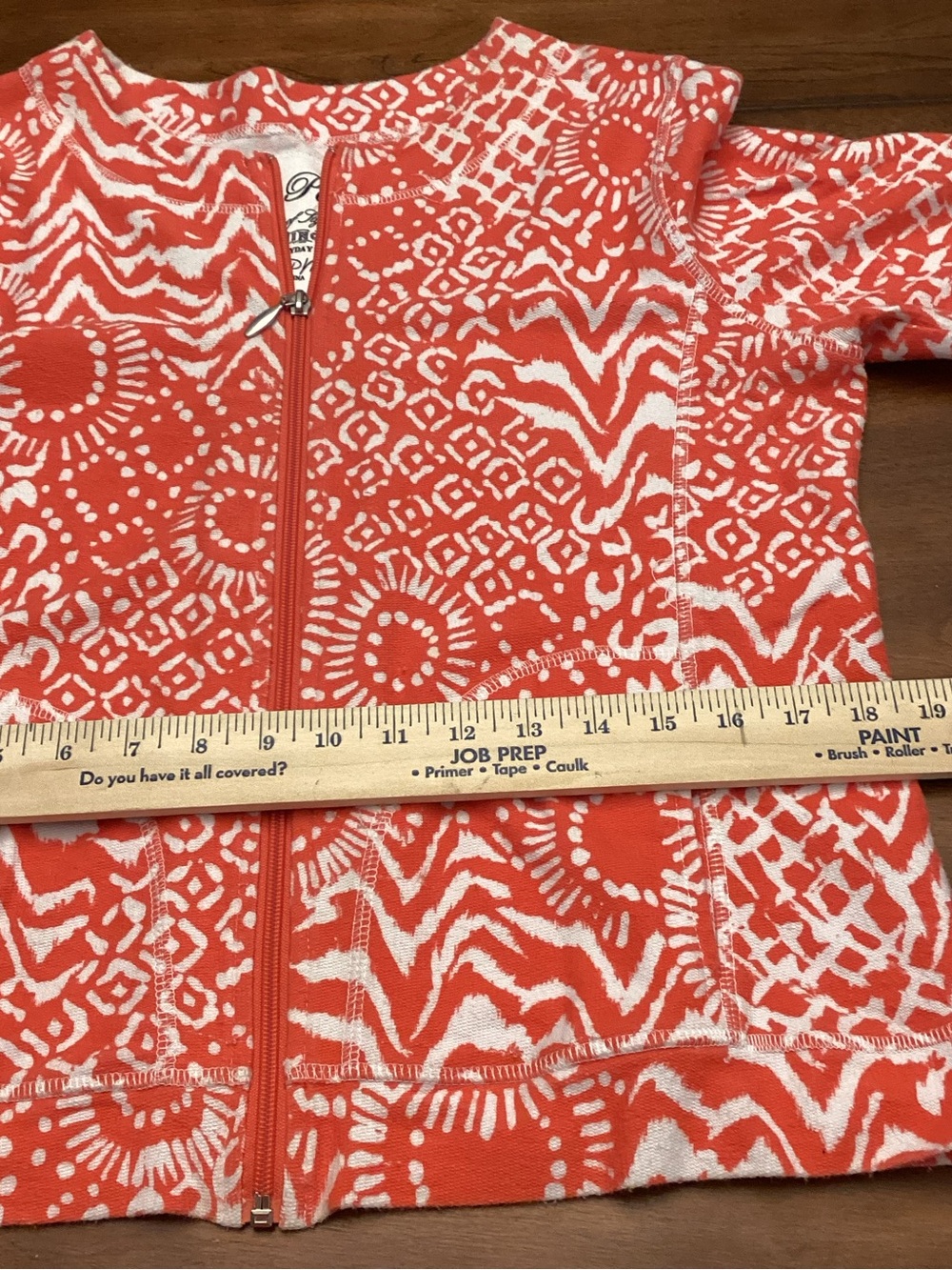 Onque Petite Elements of Style Clothing Ladies Orange/White Zip Jacket Size PM - Picture 8 of 11